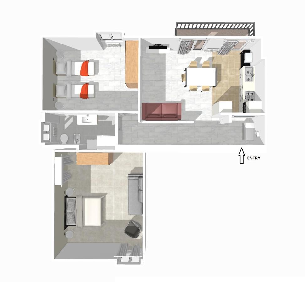Lab3 City Private Apartment - 2 Bedrooms 帕维亚 外观 照片